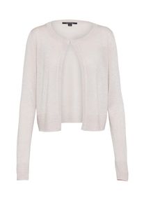 comma, Damen Moderne Strickjacke, Beige / Silber