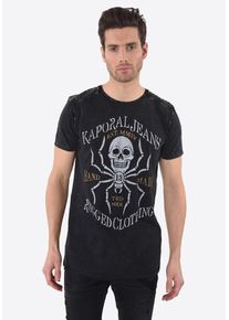 Kaporal5 Kaporal, Herren T-Shirt 'Likor Black', Gold / Schwarz / Weiß