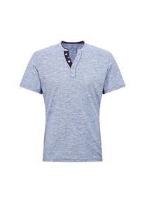 Tom Tailor, Herren Shirt 'basic yd henley T-Shirt 1/2', Grau