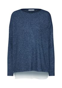 EDC by Esprit, Damen Shirt 'Woven hem T-Shirts', Navy