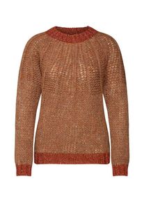 Levete Room, Damen Pullover 'LR-CORNELIA 1', Braun / Orange
