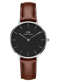 Daniel Wellington, Damen Uhr 'Classic Petite St. Mawes DW00100181', Kastanienbraun / Schwarz / Silber