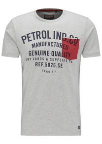 PETROL INDUSTRIES, Herren T-Shirt, Grau / Anthrazit / Rot
