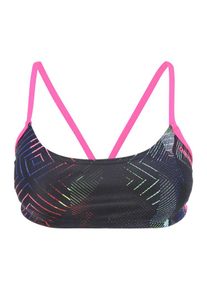 arena, Damen Bikini-Top 'BANDEAU PLAY', Dunkelgrau / Pink
