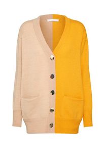 POSTYR, Damen Cardigan, Goldgelb / Rosa