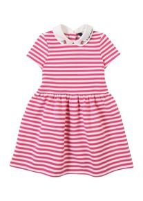 Polo Ralph Lauren, Mädchen Kleid 'STRUCTURED PONTE-STRIPE PONTE-DR-KNT', Pink