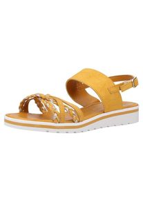 Marco Tozzi, Damen Sandalen, Goldgelb