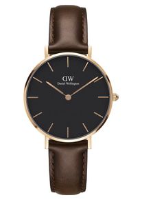 Daniel Wellington, Damen Uhr 'Classic Petite Bristol DW00100165', Kastanienbraun / Gold / Schwarz