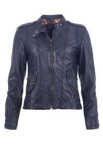 Maze, Damen Lederblouson 'Amber', Nachtblau