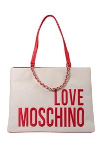 Love Moschino, Damen Shopper, Beige / Rot