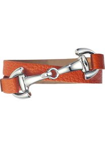 dimacci, Damen Armband 'Favorit 39505', Orange / Silber