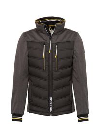 Tom Tailor, Herren Hybridjacke, Limone / Schlammfarben / Graumeliert / Schwarz / Weiß