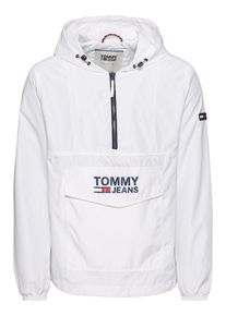 Tommy Jeans, Herren Anorak 'TJM POP OVER ANORAK', Dunkelblau / Rot / Weiß