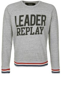 Replay, Herren Sweatshirt, Graumeliert