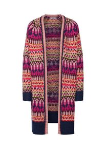 EDC by Esprit, Damen Strickjacke 'colorful cardi', Dunkelblau / Fuchsia