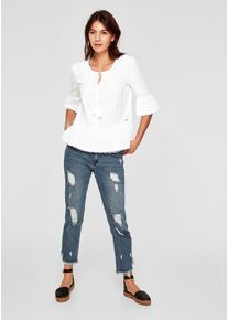 s.Oliver RED LABEL, Damen Boho-Bluse, Weiß
