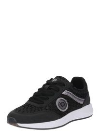 Bugatti, Damen Sneaker 'Pump', Schwarz / Wei&szlig;