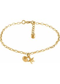 Firetti, Damen Fußkette »Seestern und Muschel«, Gold