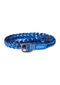 FREDsBRUDER, Damen Gürtel 'Small Woven Flashy', Blau / Silber