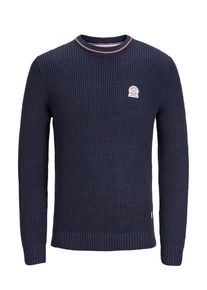 Jack & Jones JACK & JONES, Herren Strickpullover, Navy / Rosa