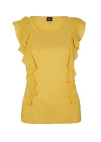 s.Oliver BLACK LABEL, Damen Top, Zitronengelb