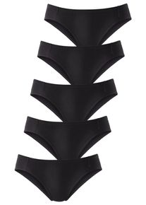 Petite Fleur, Damen Slip (5 Stck.), Schwarz
