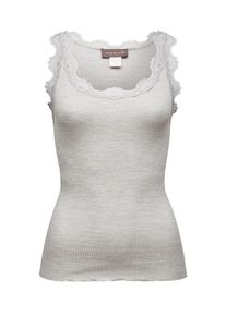 rosemunde, Damen Fein geripptes Top, Graumeliert