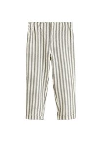 Mango Kids, M&auml;dchen Hose 'Vila', Anthrazit / Wei&szlig;