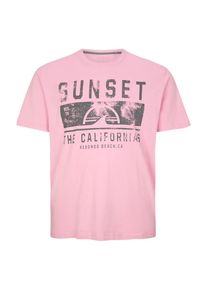 s.Oliver RED LABEL, Herren Jerseyshirt, Grau / Ros&eacute;
