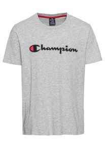 Champion Authentic Athletic Apparel, Herren T-Shirt, Hellgrau / Schwarz