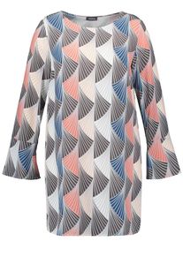 SAMOON, Damen Bluse, Hellblau / Grau / Rosé / Weiß