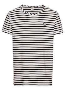Scotch & Soda SCOTCH & SODA, Herren Shirt 'Ams Blauw Felix the cat s/s tee with small embroidery and re', Schwarz / Weiß