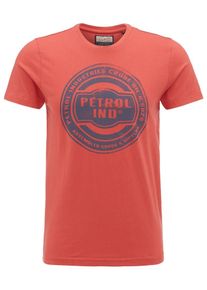 PETROL INDUSTRIES, Herren T-Shirt, Marine / Hellrot