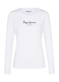 Pepe Jeans, Damen Langarmshirt 'NEW VIRGINIA L/S', Weiß