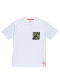 Element, Herren T-Shirt 'Ea Knit', Khaki / Dunkelgrün / Weiß