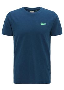 PETROL INDUSTRIES, Herren T-Shirt, Blau / Neongrün
