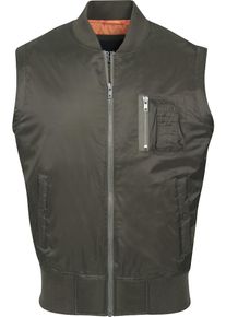 Urban Classics, Herren Bomber Vest, Oliv