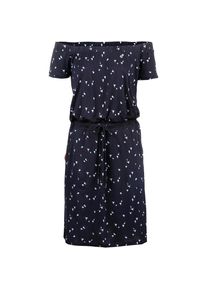 Ragwear, Damen Kleid 'Everly', Navy / Neonblau