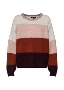 New Look, Damen Pullover, Grau / Rosa / Rot