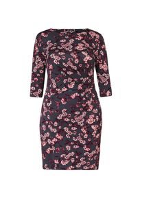 Blue Seven, Damen Kleid, Grau / Rot / Weiß