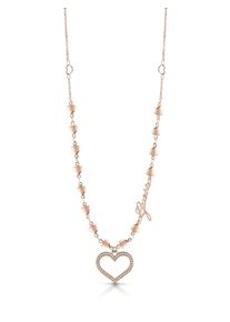 Guess, Damen Kette 'Shine On Me, UBN28005', Rosegold / Weiß
