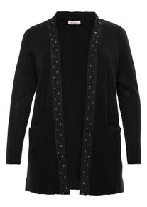 SheeGOTit, Damen Strickjacke, Schwarz