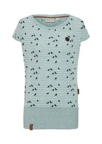 Naketano, Damen Shirt 'Wolle Spatzl', Rauchblau / Hellblau
