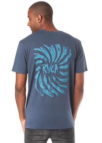 RVCA, Herren T-Shirt 'Spinner', Himmelblau