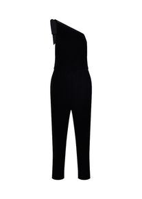 Banana Republic, Damen Jumpsuit 'ONE SHOULDER VELVET', Schwarz