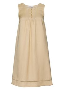 sheego Class, Damen Leinenkleid, Camel