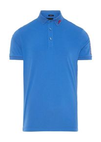 J. Lindeberg J.Lindeberg, Herren Shirt 'Tour Tech', Royalblau / Feuerrot