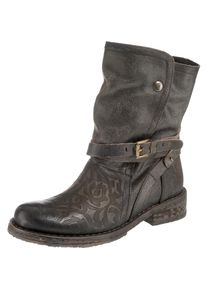 felmini, Damen Stiefeletten, Rauchgrau
