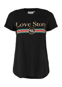 ZIZZI, Damen Shirt 'XTENDER', Gold / Schwarz