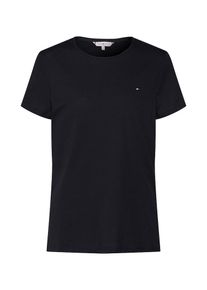 Tommy Hilfiger, Damen Shirt 'ALEX CREW-NK TEE SS', Schwarz